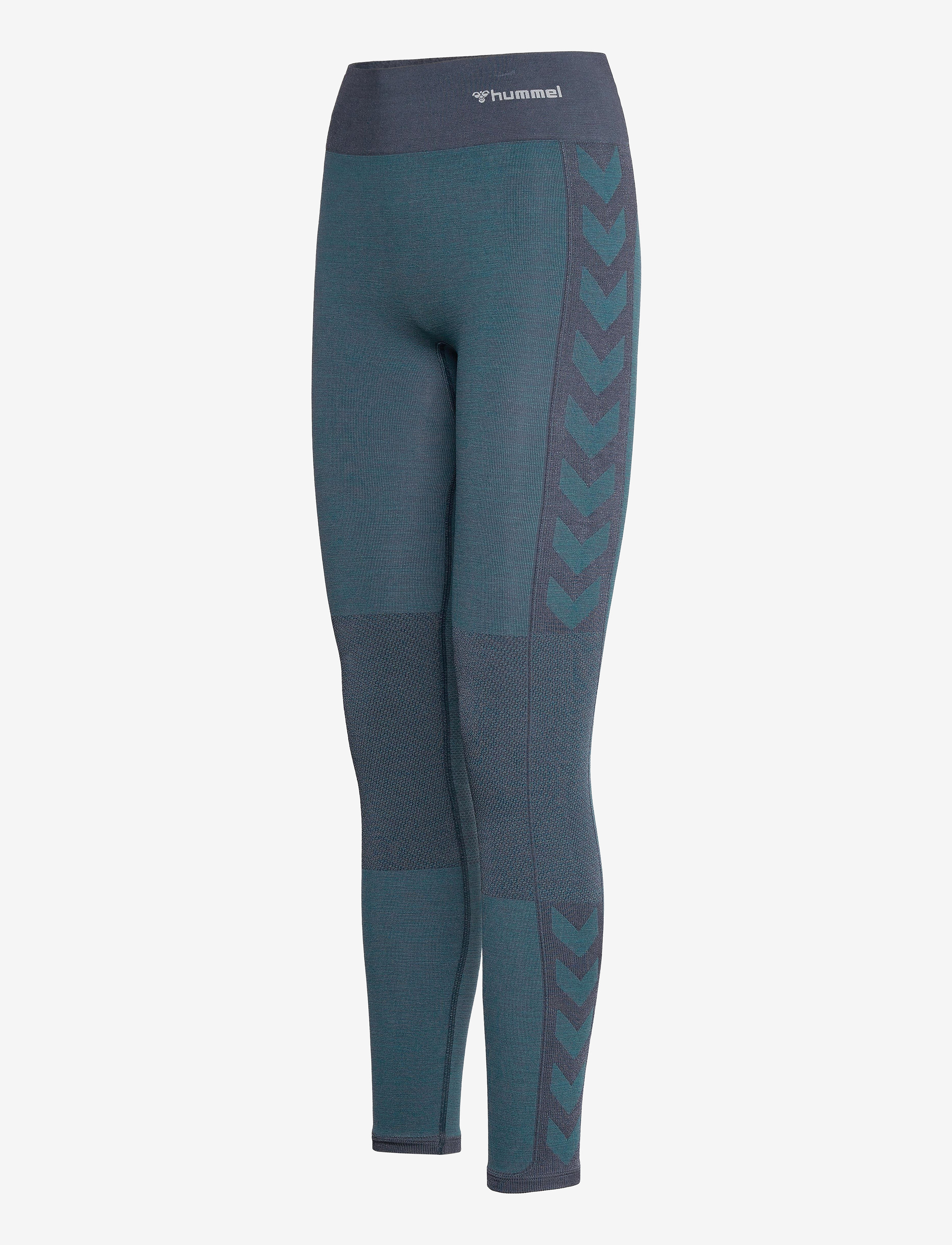 Hummel - hmlCLEA SEAMLESS MID WAIST TIGHTS - fuld længde - blue nights melange - 2
