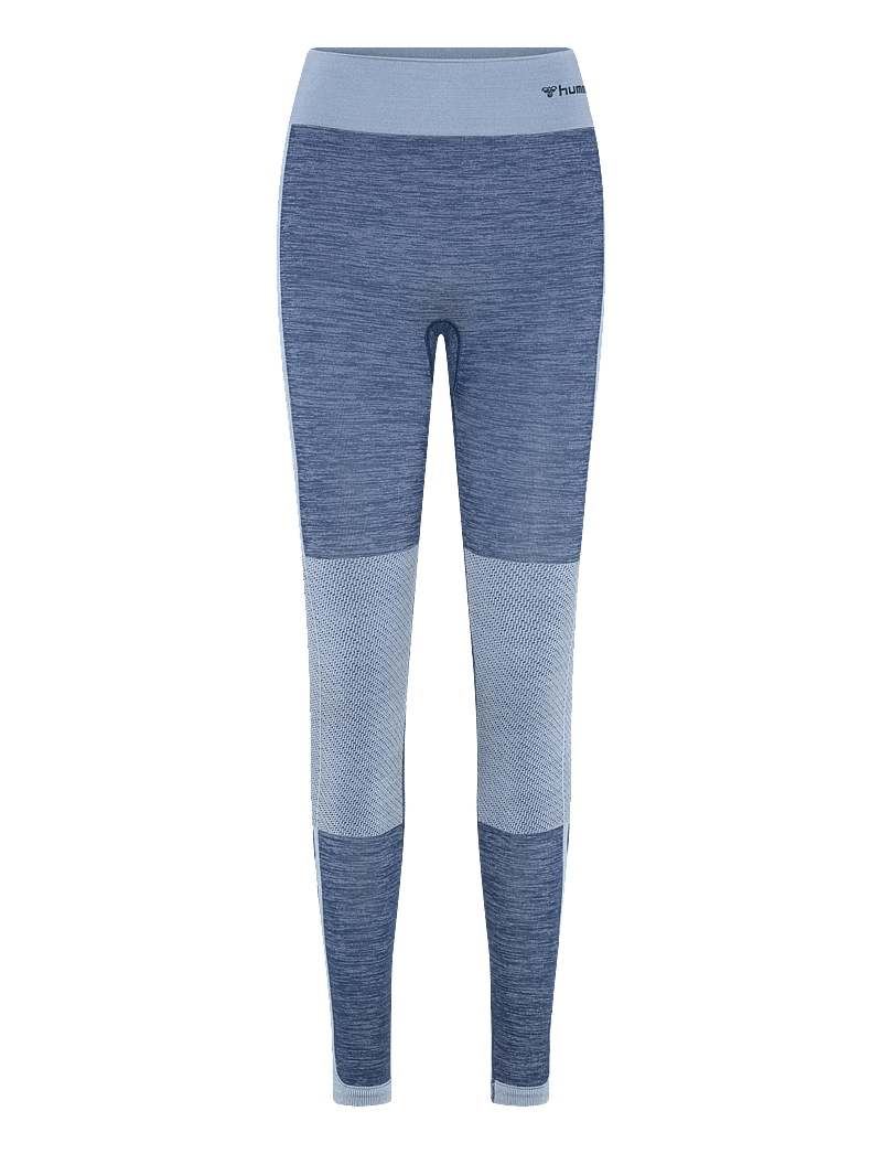 Hummel - hmlCLEA SEAMLESS MID WAIST TIGHTS - trainingstights - navy peony/faded denim - 0
