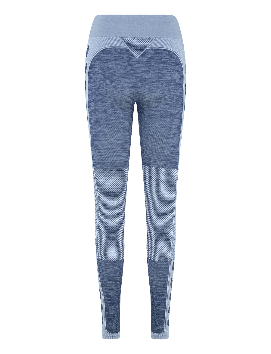Hummel - hmlCLEA SEAMLESS MID WAIST TIGHTS - Õmblusteta retuusid - navy peony/faded denim - 1