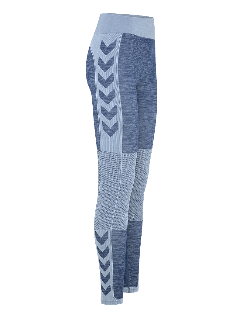 Hummel - hmlCLEA SEAMLESS MID WAIST TIGHTS - trainingstights - navy peony/faded denim - 2