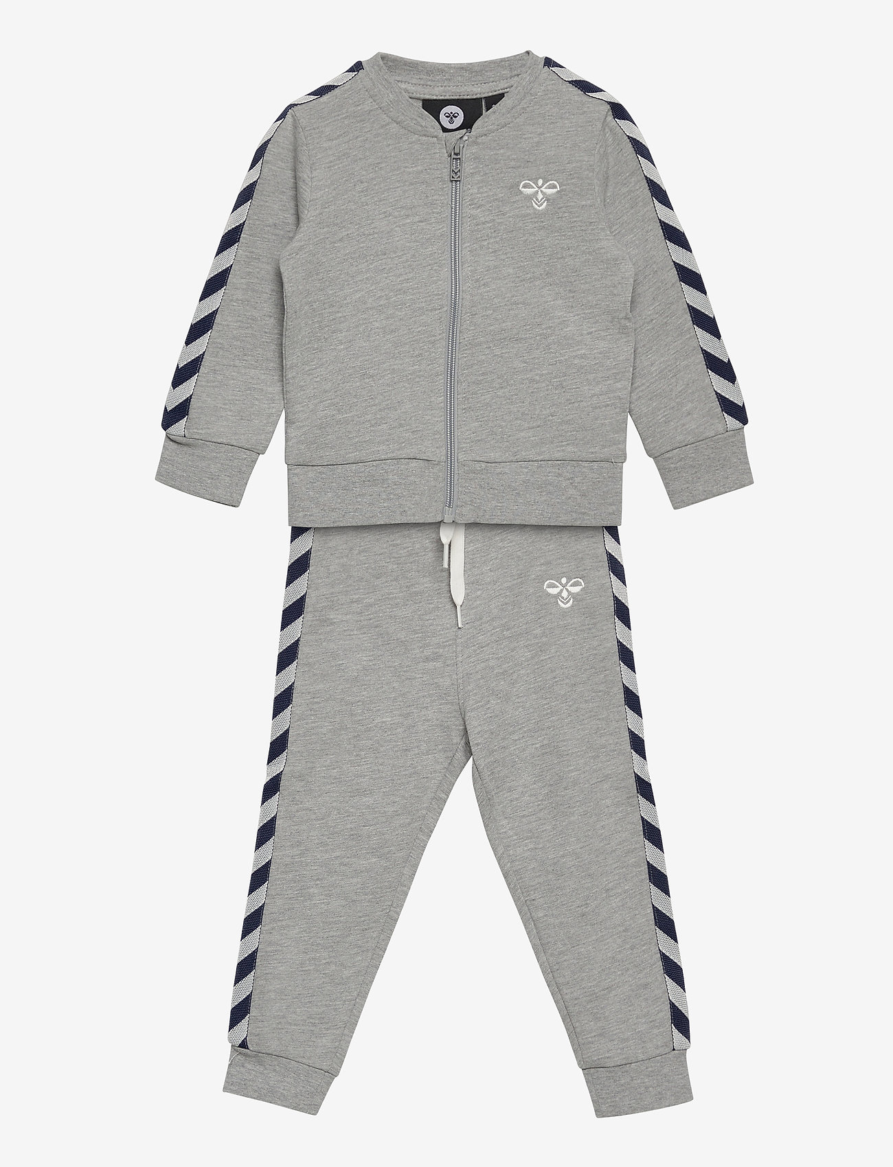 Hummel - hmlBILLE TRACKSUIT - joggingsæt & matchende sæt - grey melange - 0