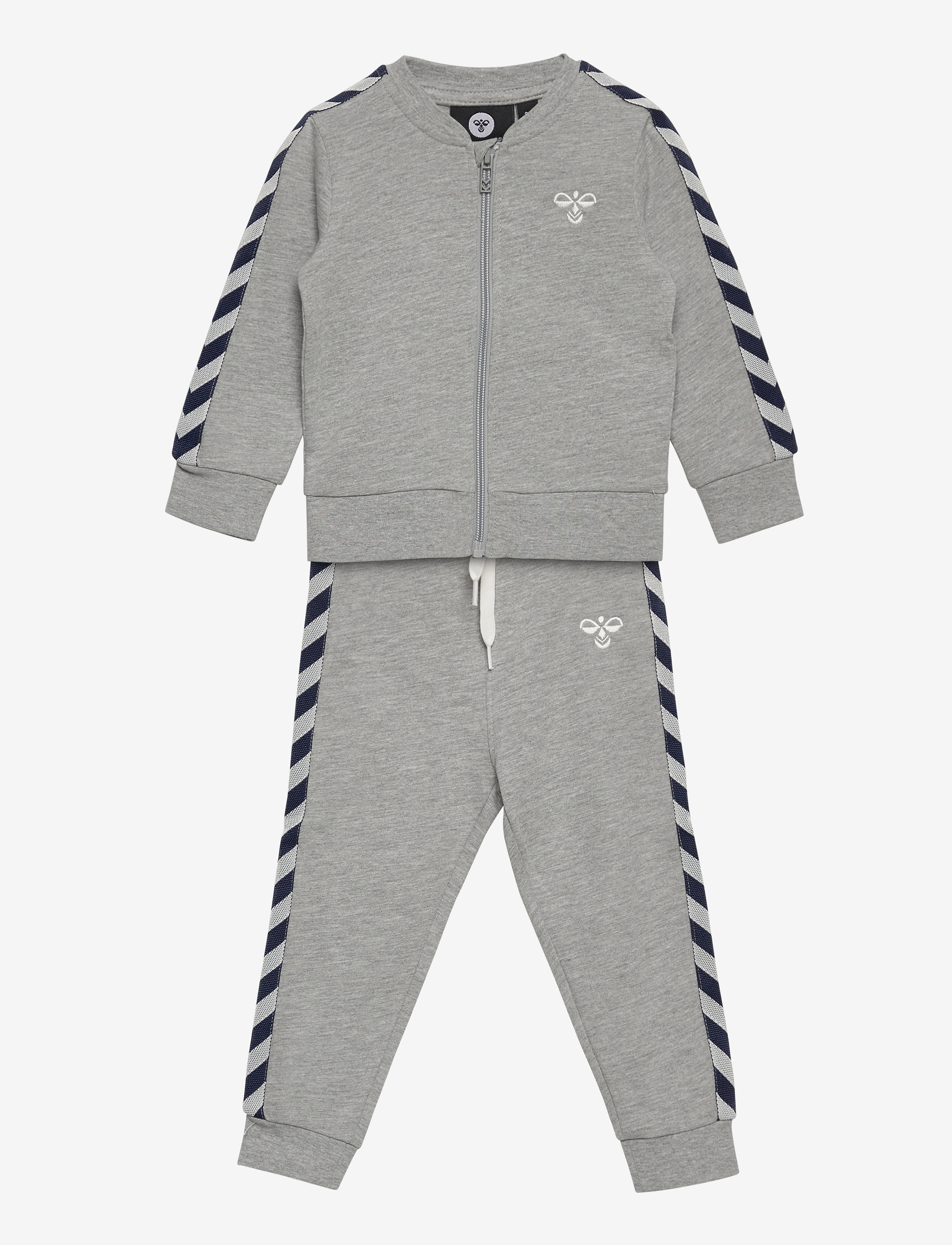 hmlBILLE TRACKSUIT - GREY MELANGE