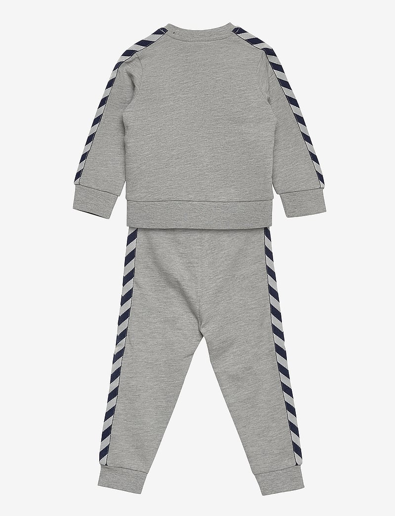 Hummel - hmlBILLE TRACKSUIT - trainingsanzug - grey melange - 1