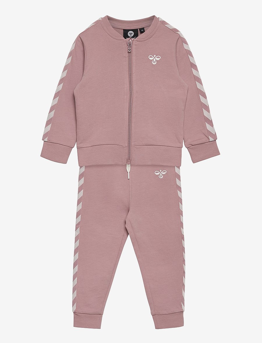 Hummel - hmlBILLE TRACKSUIT - trainingsanzug - woodrose - 0