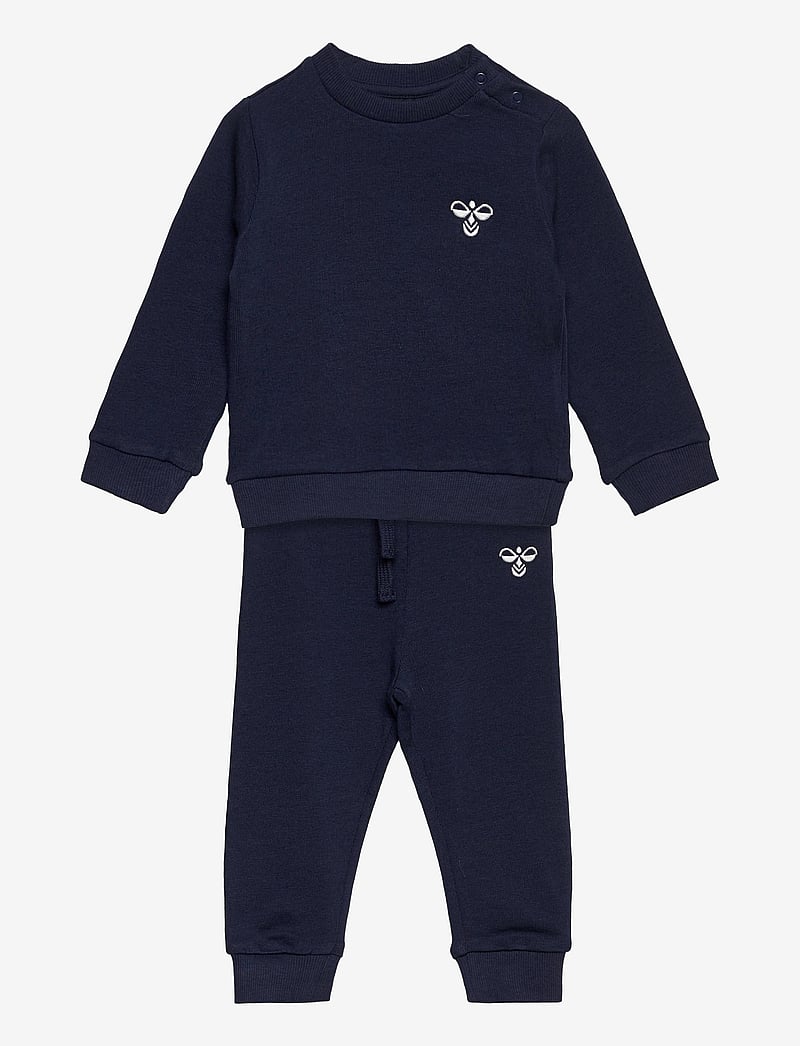 Hummel - hmlSANTO CREW SUIT - treniņtērpi un divdaļīgi komplekti - black iris - 0