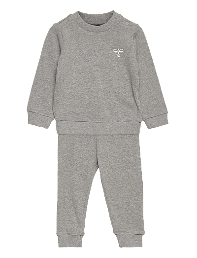 Hummel hmlSANTO CREW SUIT - Joggingsæt - GREY MELANGE / grey