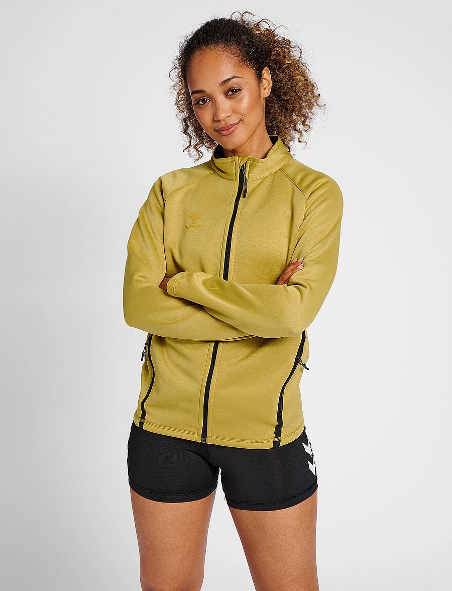 Hummel - hmlCIMA XK ZIP JACKET WOMAN - antique gold - 3