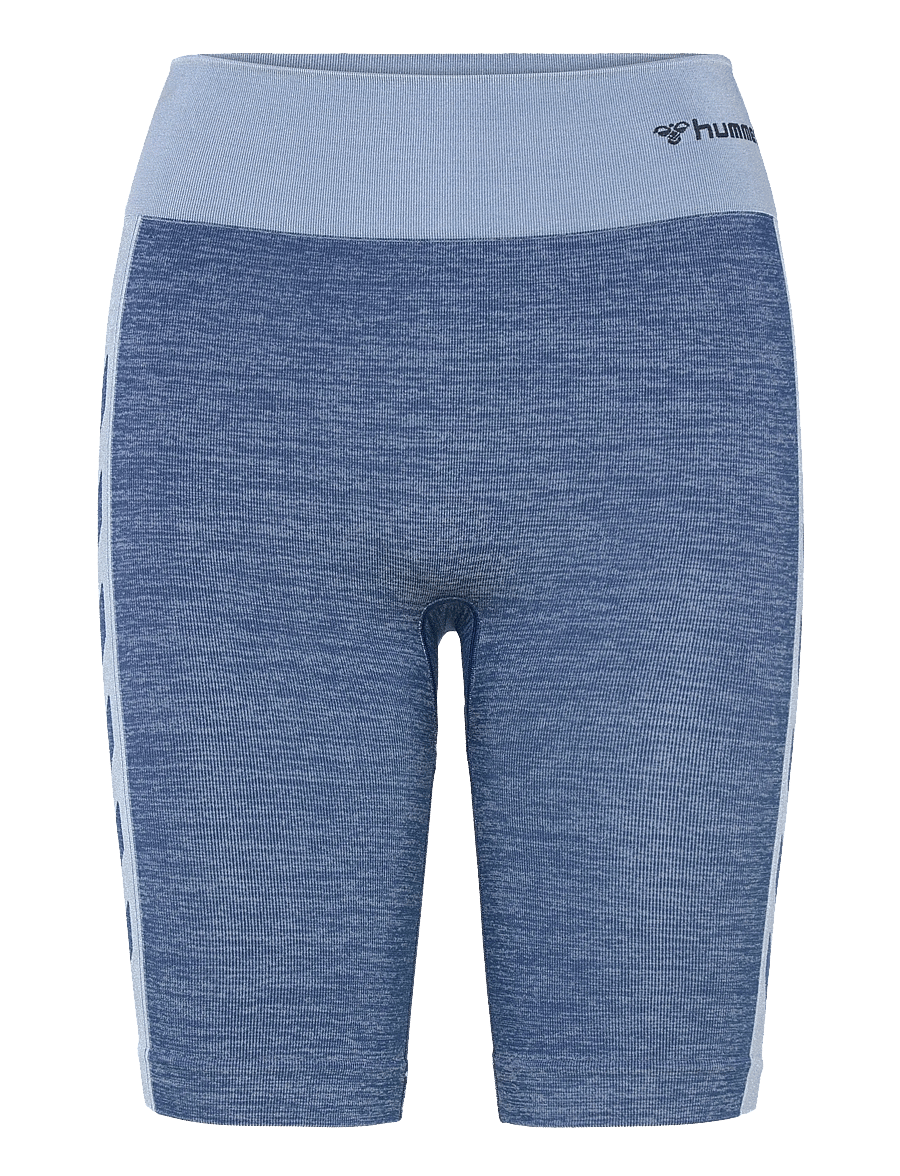 Hummel - hmlCLEA SEAMLESS CYCLING SHORTS - träningsshorts - navy peony/faded denim - 0
