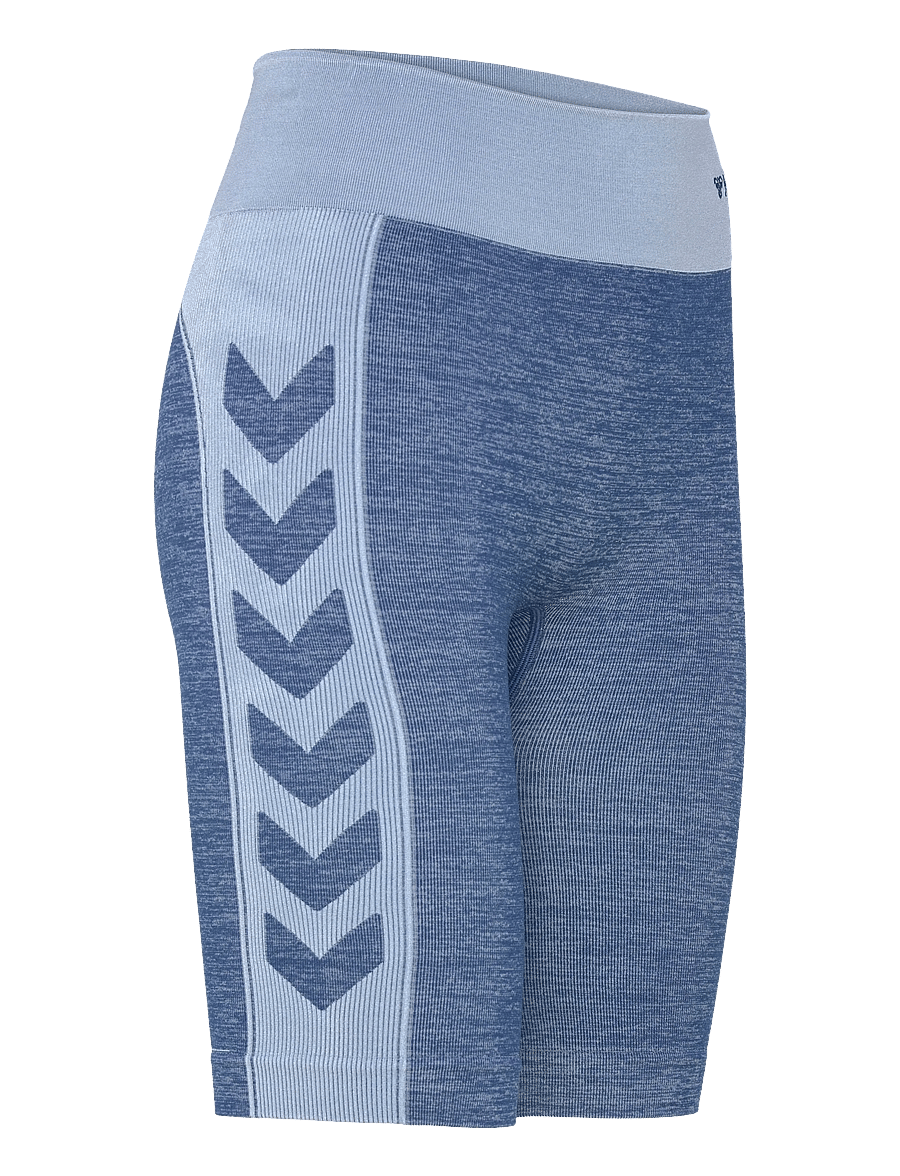 Hummel - hmlCLEA SEAMLESS CYCLING SHORTS - träningsshorts - navy peony/faded denim - 2