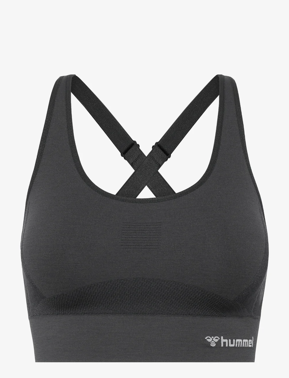 Hummel - hmlCLEA SEAMLESS SPORTS TOP - mittlerer halt - black melange - 1