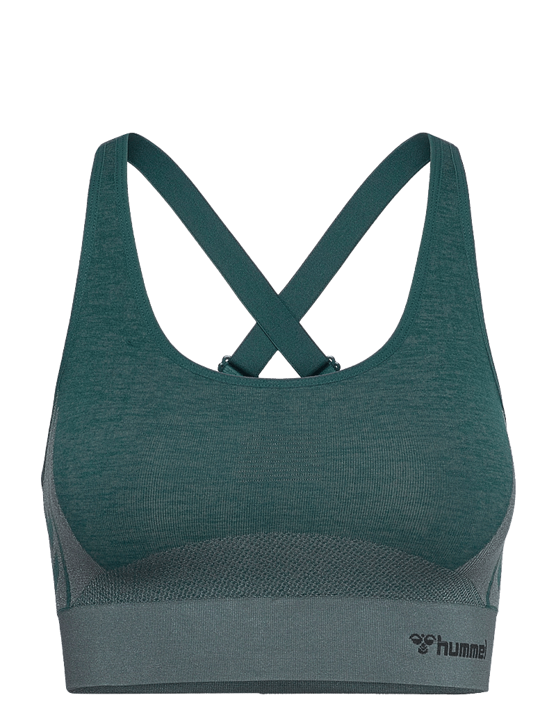 Hummel - hmlCLEA SEAMLESS SPORTS TOP - keskmine toestus - dark sea - 0