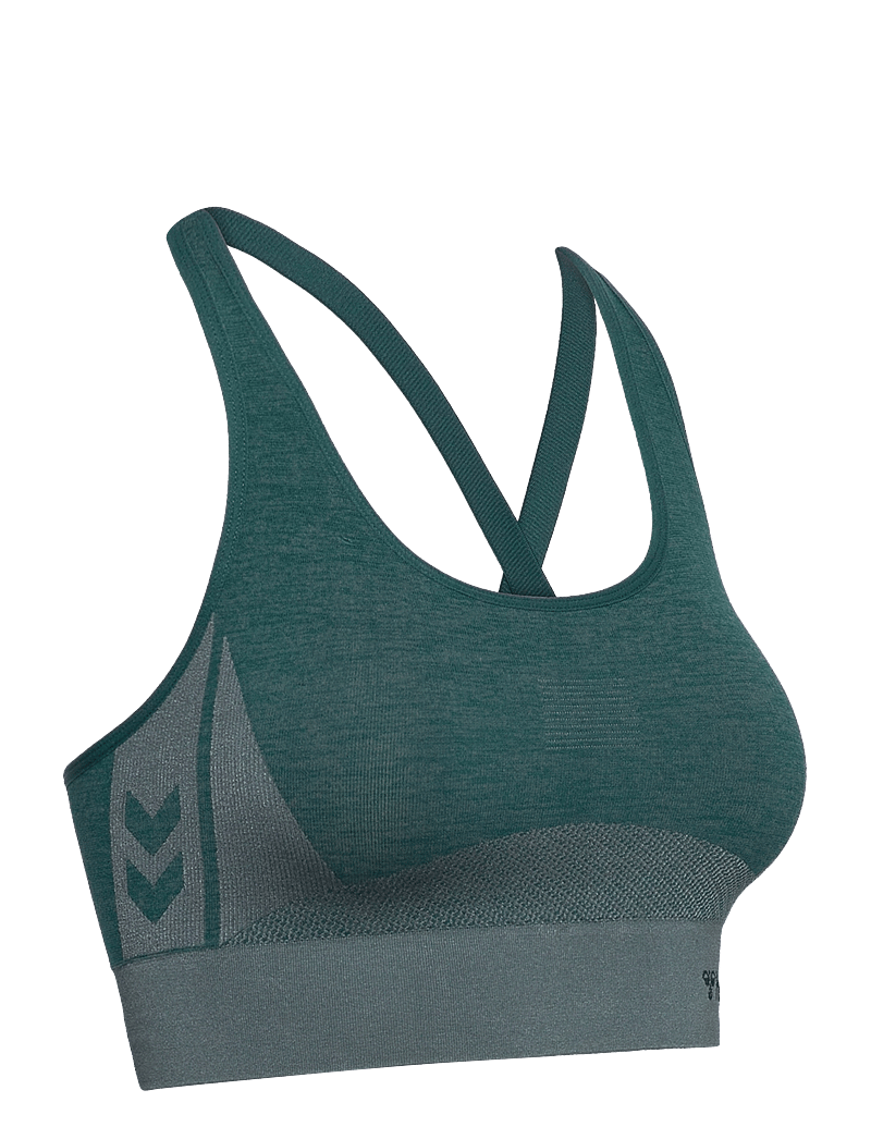 Hummel - hmlCLEA SEAMLESS SPORTS TOP - keskmine toestus - dark sea - 2