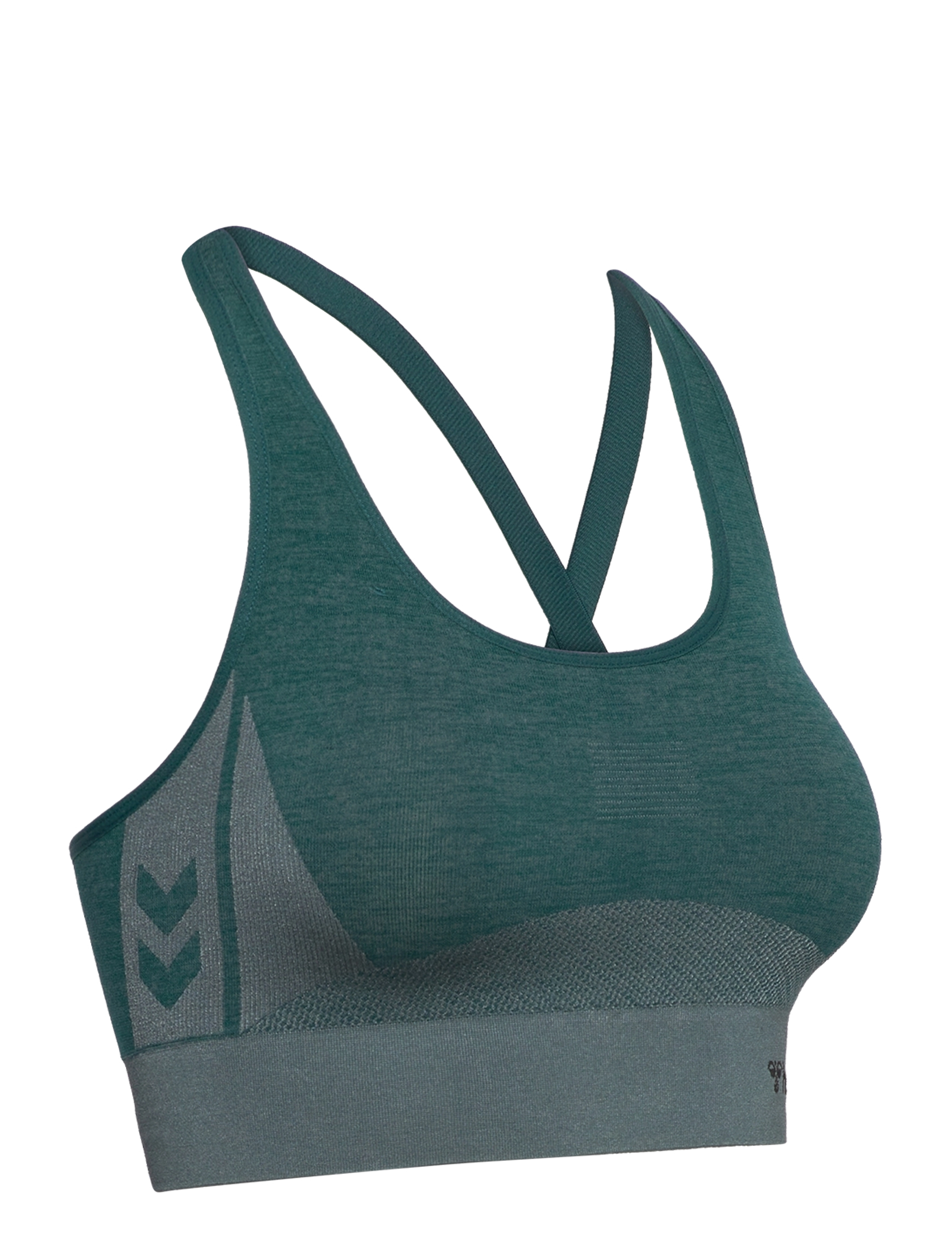 Hummel - hmlCLEA SEAMLESS SPORTS TOP - mittlerer halt - dark sea - 2