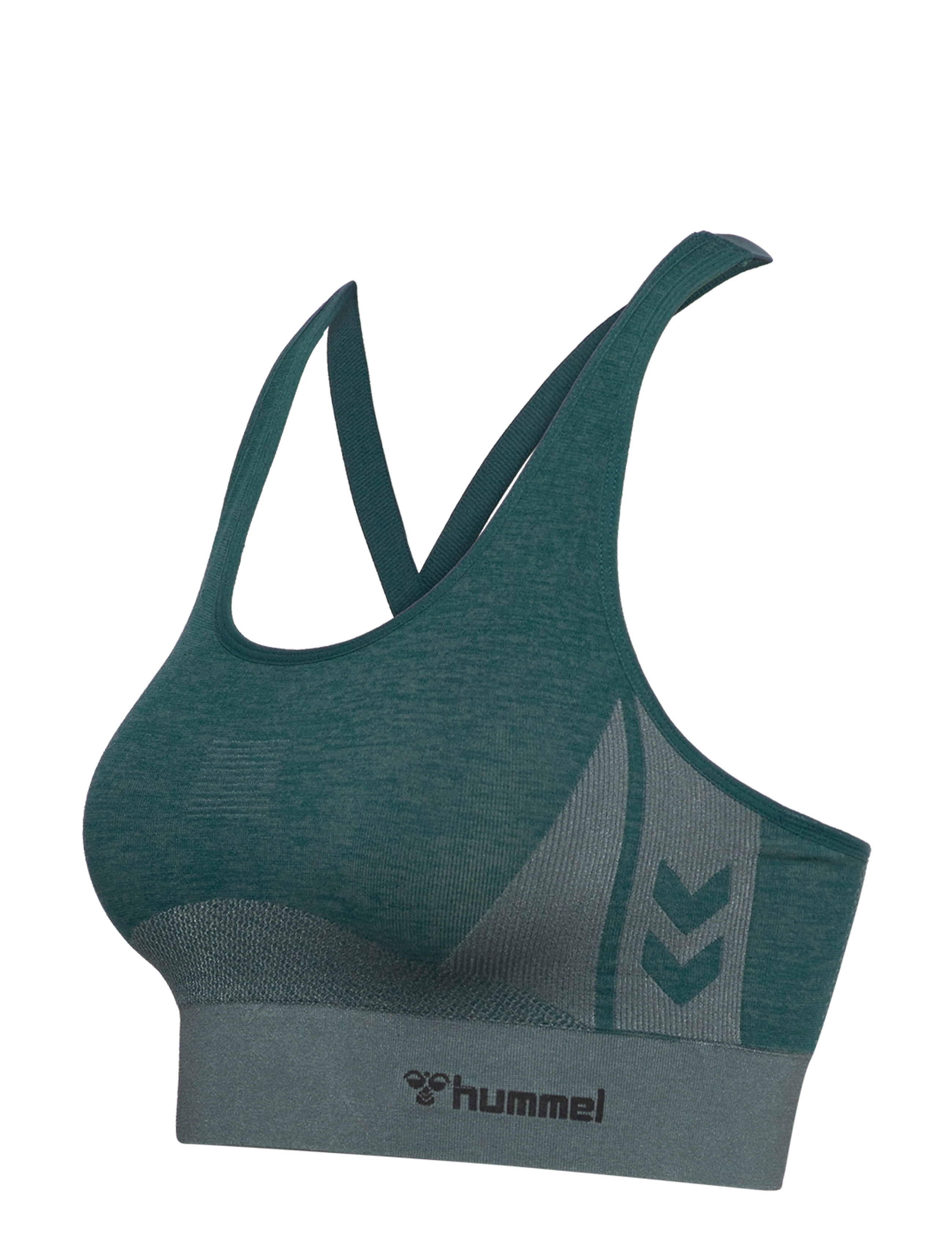 Hummel - hmlCLEA SEAMLESS SPORTS TOP - mittlerer halt - dark sea - 3