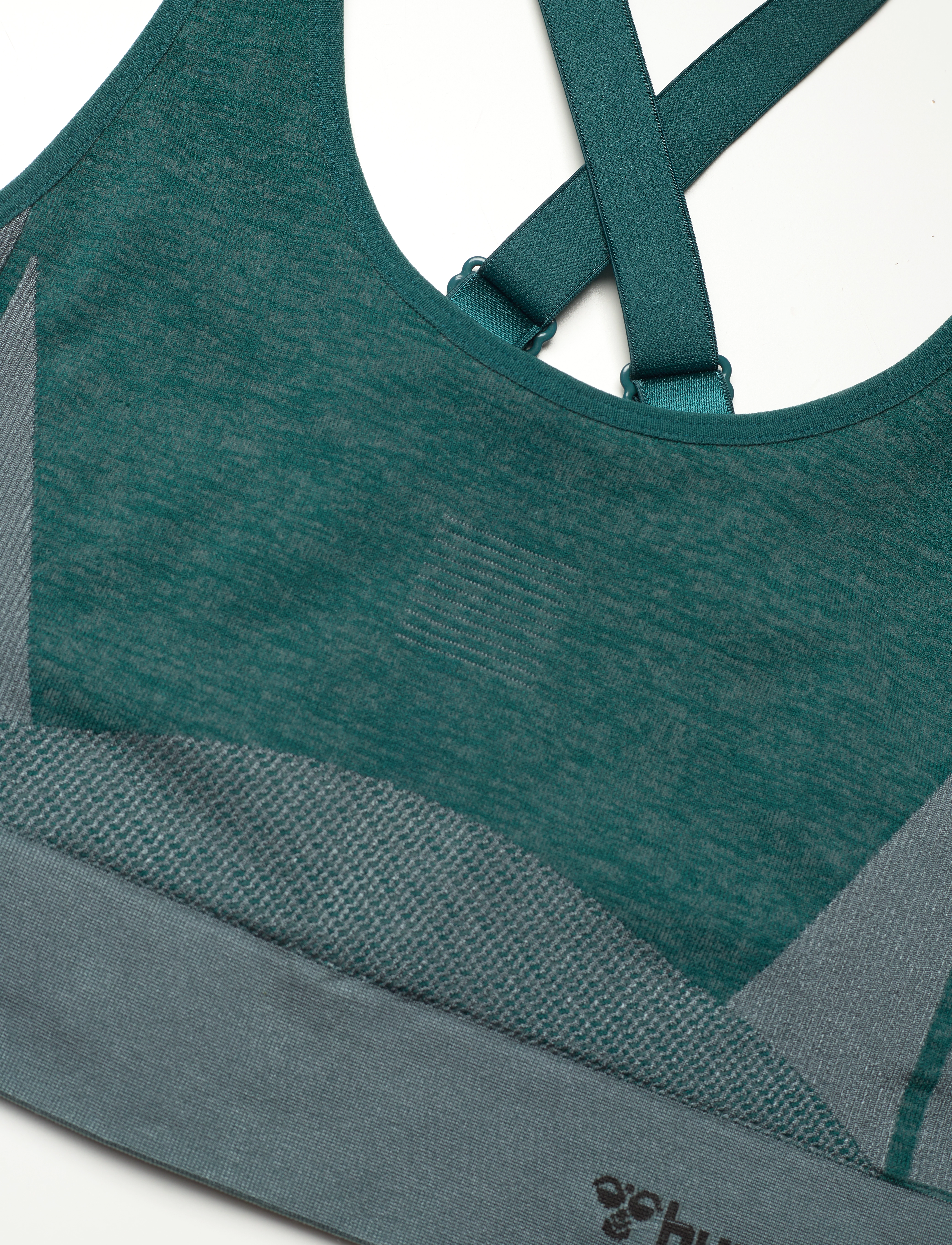 Hummel - hmlCLEA SEAMLESS  SPORTS TOP - mittlerer halt - dark sea - 4