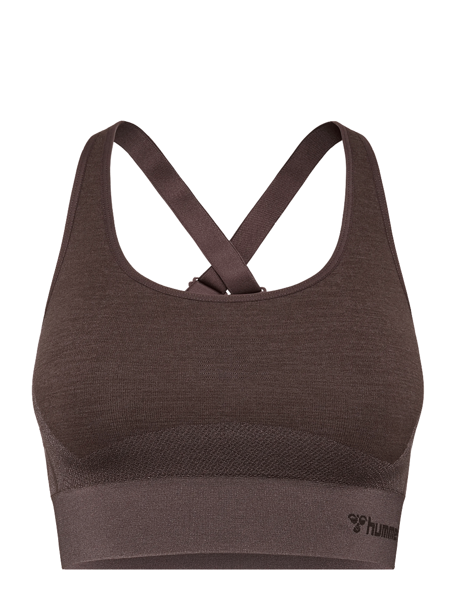 Hummel - hmlCLEA SEAMLESS SPORTS TOP - mittlerer halt - shale - 0