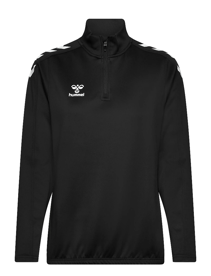 Hummel - hmlCORE XK HALF ZIP SWEAT WOMAN - sweatshirts - black - 0