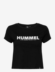 hmlLEGACY WOMAN CROPPED T-SHIRT - BLACK
