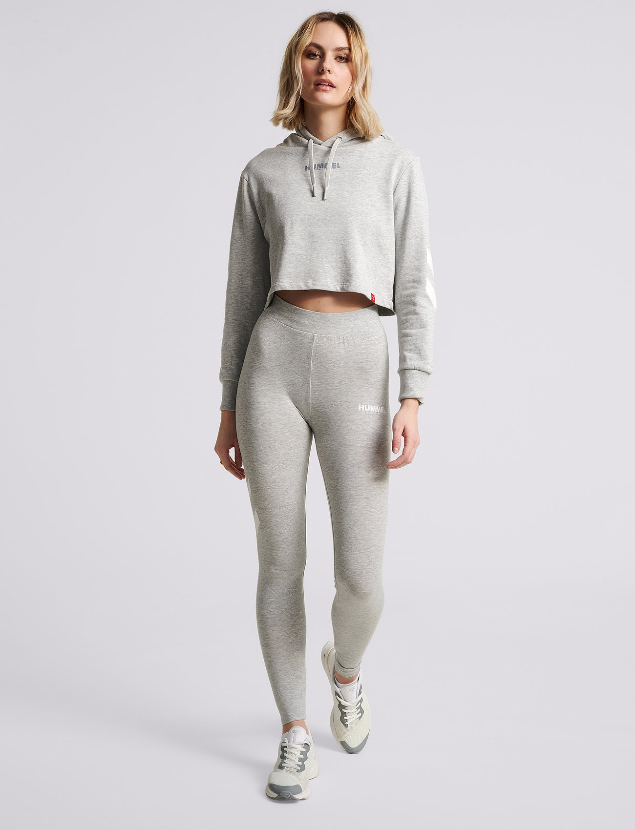 Hummel - hmlLEGACY WOMAN HIGH WAIST TIGHTS - volle länge - grey melange - 5