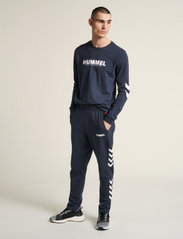 Hummel - hmlLEGACY TAPERED PANTS - lowest prices - blue nights - 5