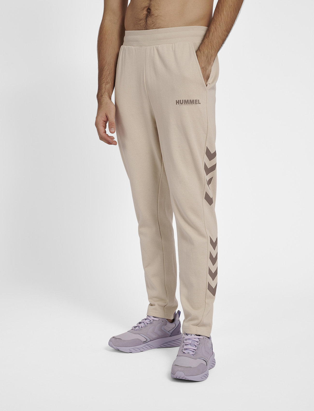 Hummel - hmlLEGACY TAPERED PANTS - pumice stone - 3