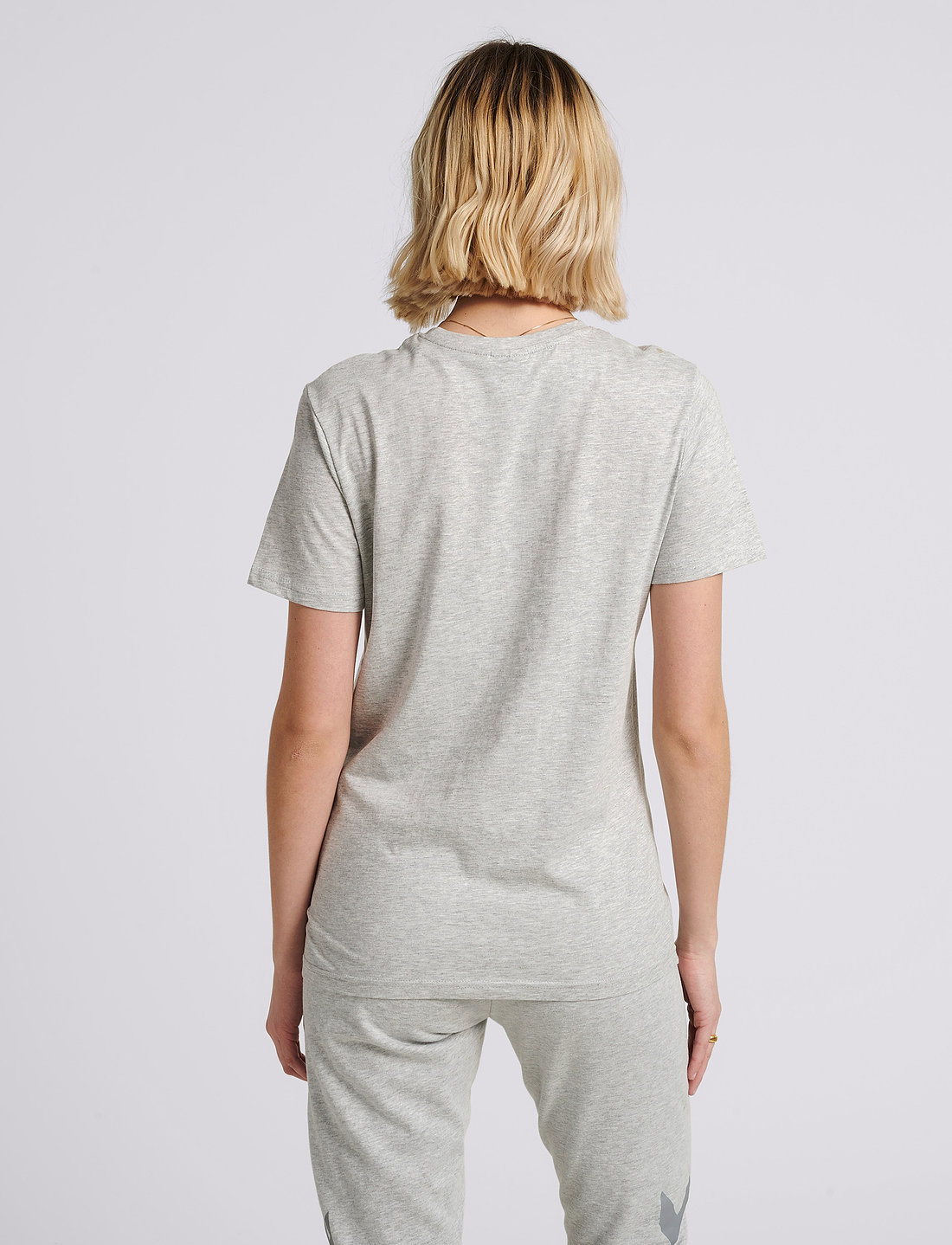 Hummel - hmlLEGACY T-SHIRT - alussärgid ja t-särgid - grey melange - 4