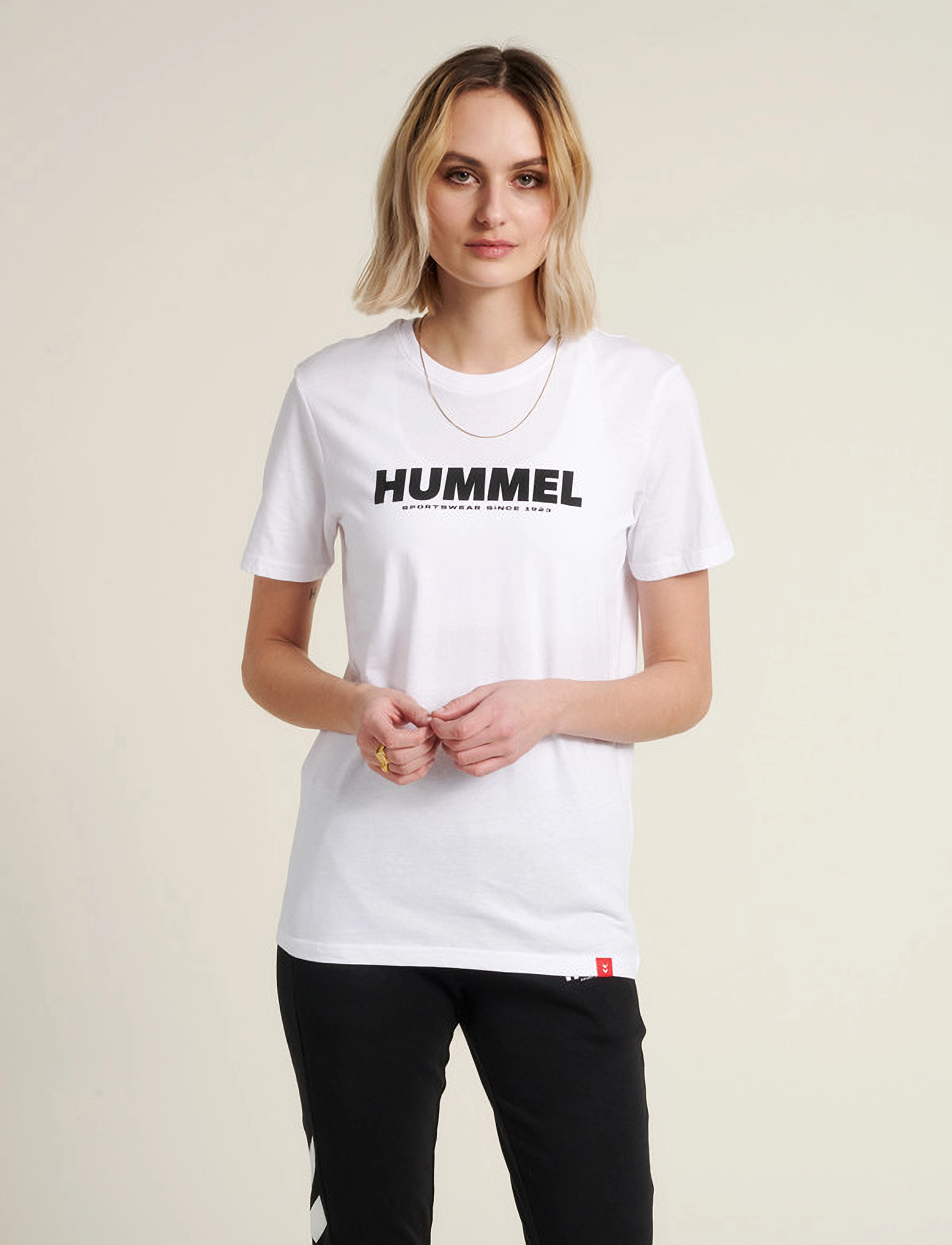 Hummel hmlLEGACY T-SHIRT - Kurzärmelig - WHITE / white