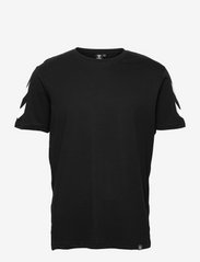 Hummel - hmlLEGACY CHEVRON T-SHIRT - topper & t-skjorter - black - 1