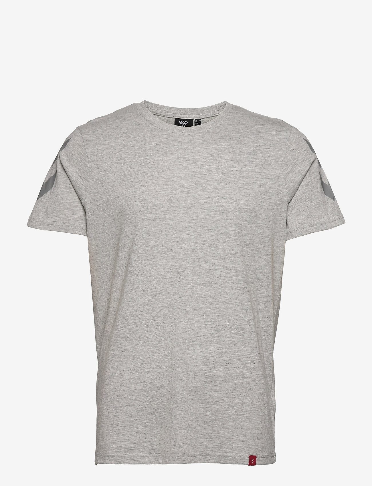 Hummel - hmlLEGACY CHEVRON T-SHIRT - oberteile & t-shirts - grey melange - 1