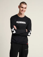 Hummel - hmlLEGACY T-SHIRT L/S - toppe & t-shirts - black - 4