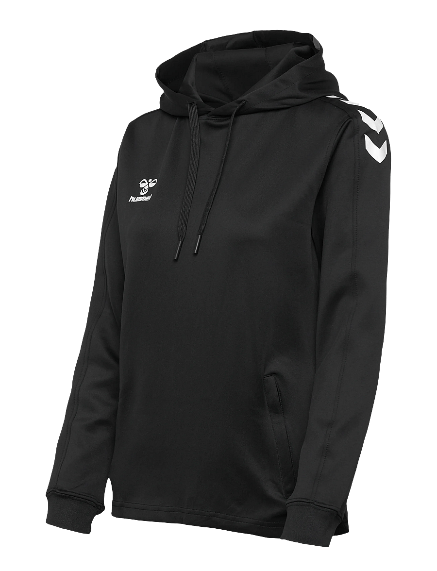 Hummel - hmlCORE XK POLY SWEAT HOODIE WOMAN - kapuutsiga dressipluusid - black - 2