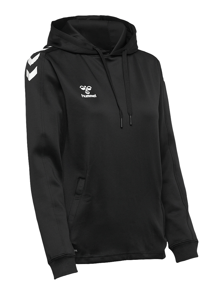 Hummel - hmlCORE XK POLY SWEAT HOODIE WOMAN - kapuutsiga dressipluusid - black - 3