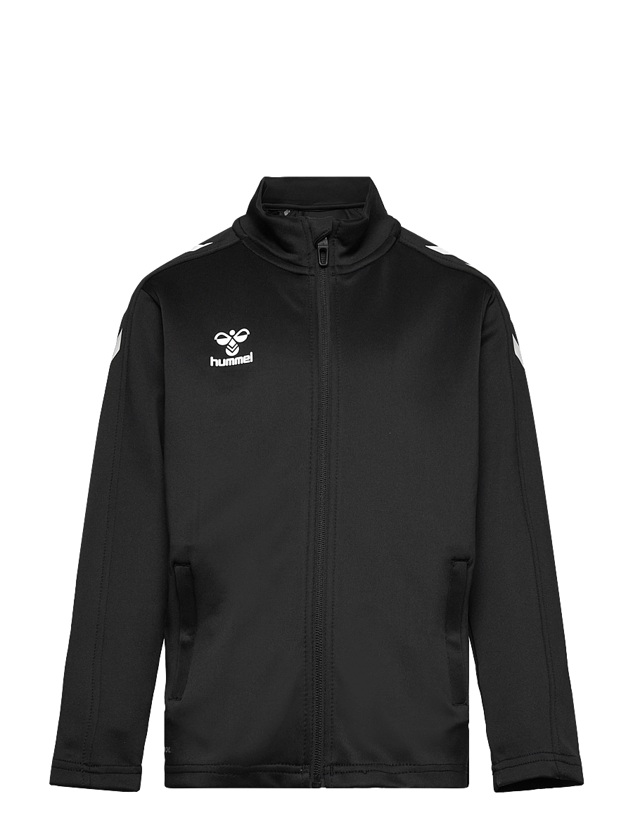 Hummel - hmlCORE XK POLY ZIP SWEAT KIDS - sweats - black/black - 0