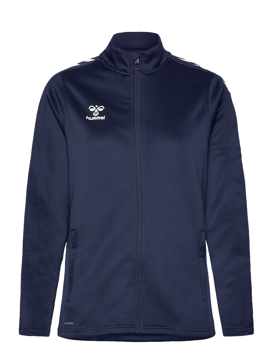 Hummel - hmlCORE XK POLY ZIP SWEAT WOMAN - sweaters - marine - 0