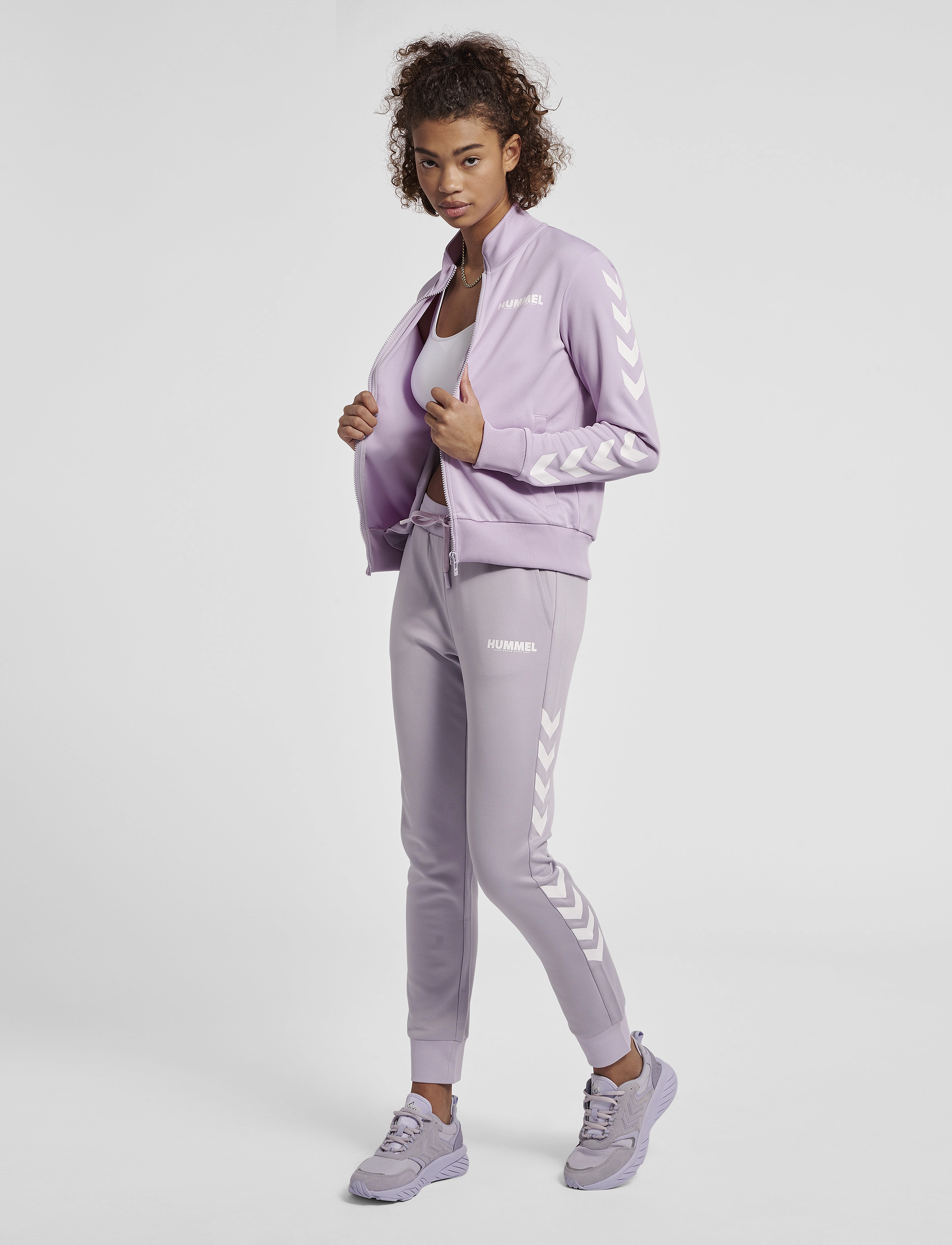 Hummel - hmlLEGACY POLY WOMAN ZIP JACKET - pastel lilac - 3