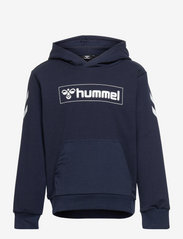 Hummel - hmlBOX HOODIE - sweatshirts & hættetrøjer - black iris - 0