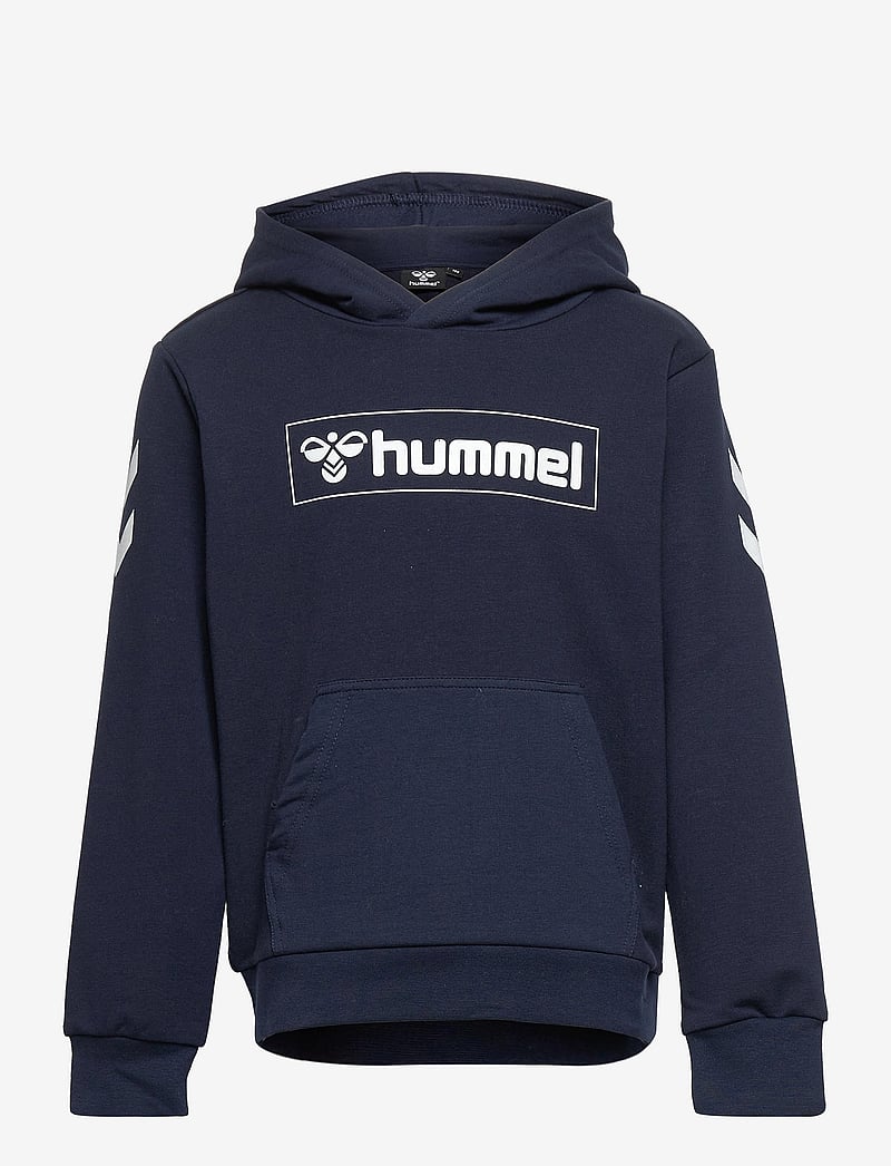 Hummel - hmlBOX HOODIE - hættetrøjer - black iris - 0