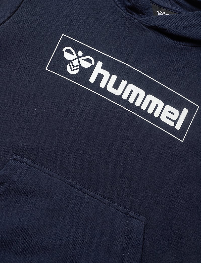 Hummel - hmlBOX HOODIE - hættetrøjer - black iris - 2