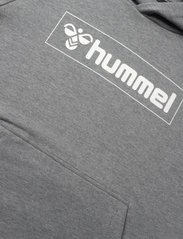 Hummel - hmlBOX HOODIE - medvilniniai megztiniai ir džemperiai su gobtuvu - medium melange - 2