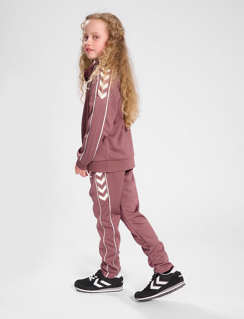 Hummel - hmlTRACK TRACKSUIT - treeningriided ja 2-osalised komplektid - woodrose - 5