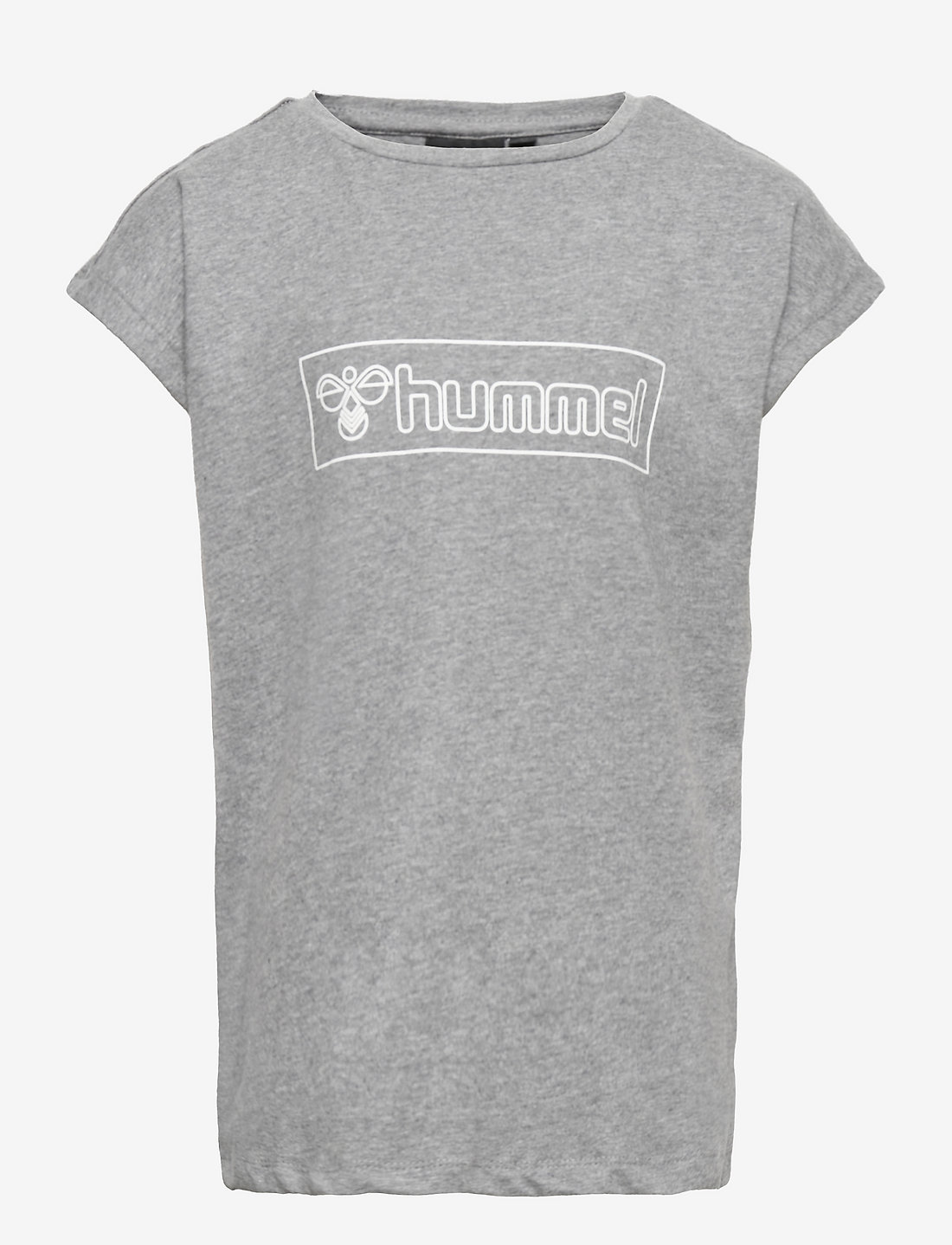 Hummel - hmlBOXLINE T-SHIRT S/S - kurzärmelig - medium melange - 0