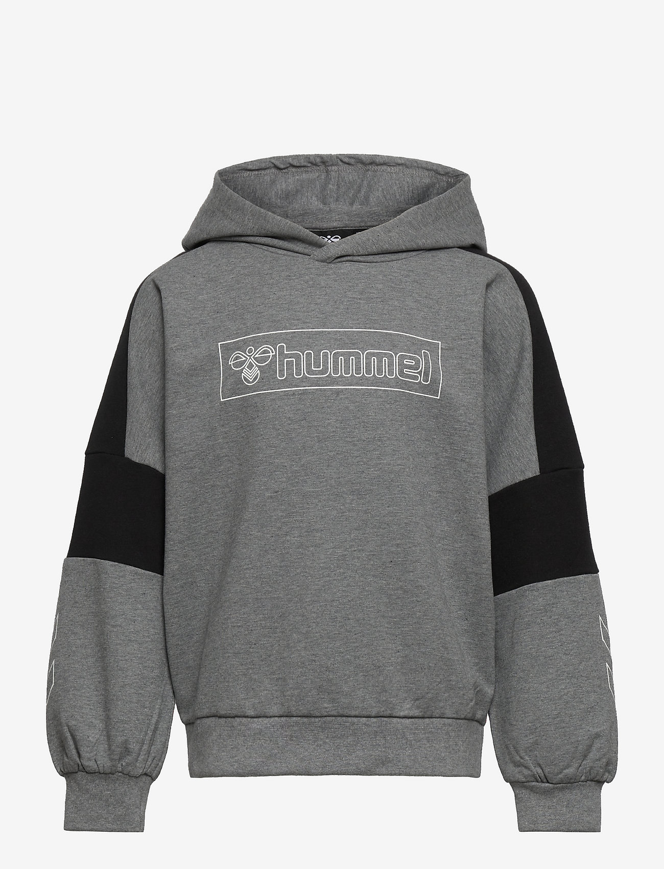 Hummel - hmlBOXLINE HOODIE - hættetrøjer - medium melange - 0