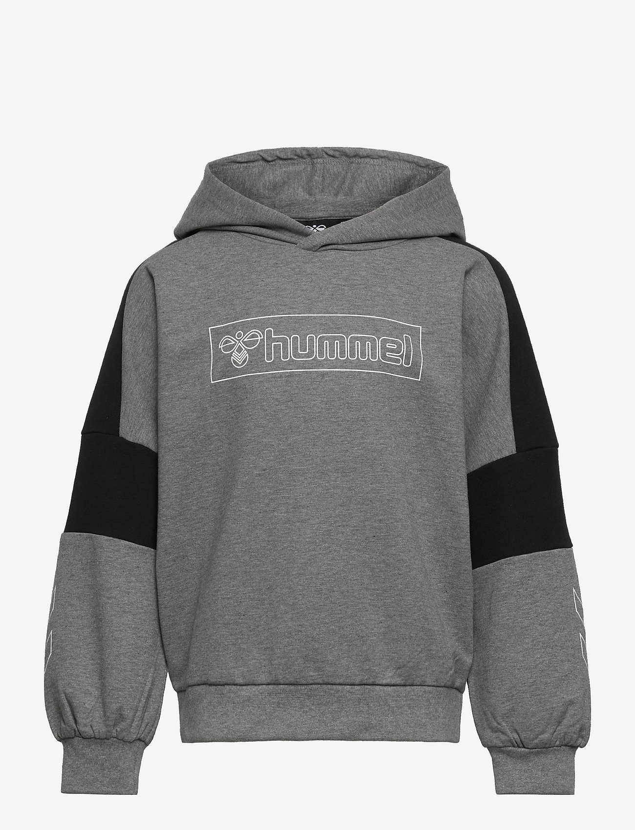Hummel - hmlBOXLINE HOODIE - sweatshirts & huvtröjor - medium melange - 0