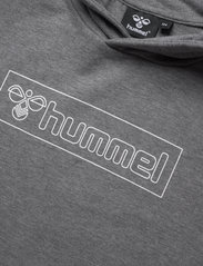 Hummel - hmlBOXLINE HOODIE - medvilniniai megztiniai ir džemperiai su gobtuvu - medium melange - 2