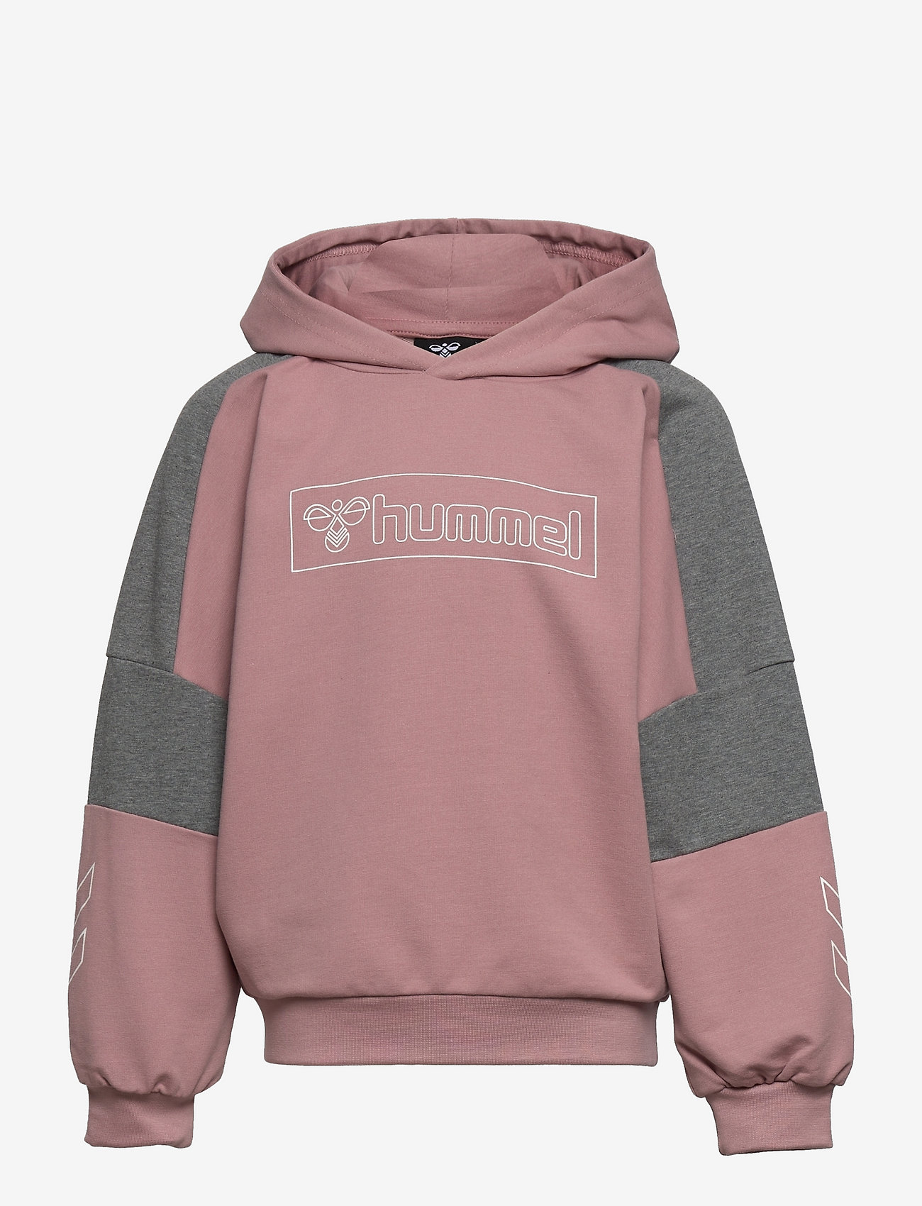 Hummel - hmlBOXLINE HOODIE - medvilniniai megztiniai ir džemperiai su gobtuvu - woodrose - 0