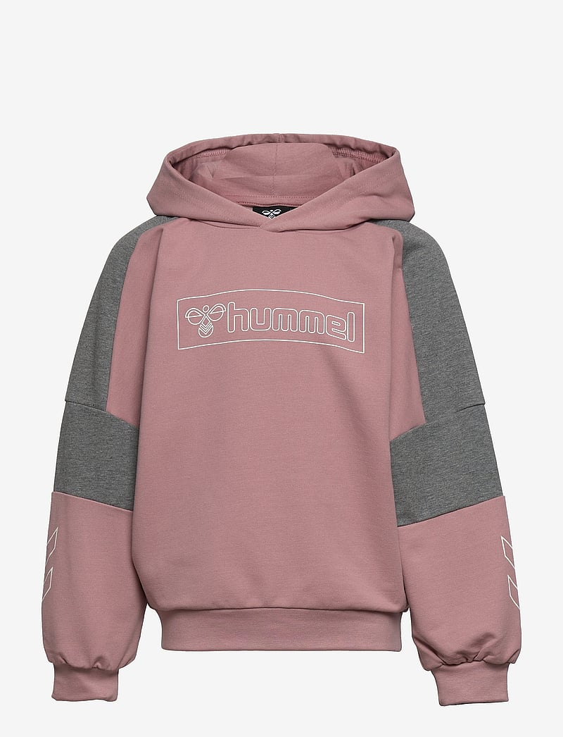 Hummel - hmlBOXLINE HOODIE - hættetrøjer - woodrose - 0