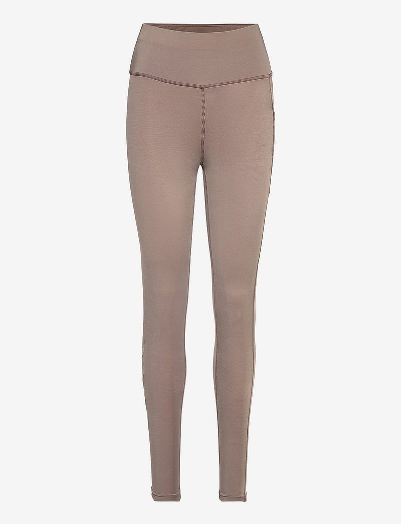 Hummel - hmlTE TOLA HIGH WAIST TIGHTS - volledige lengte - driftwood - 1