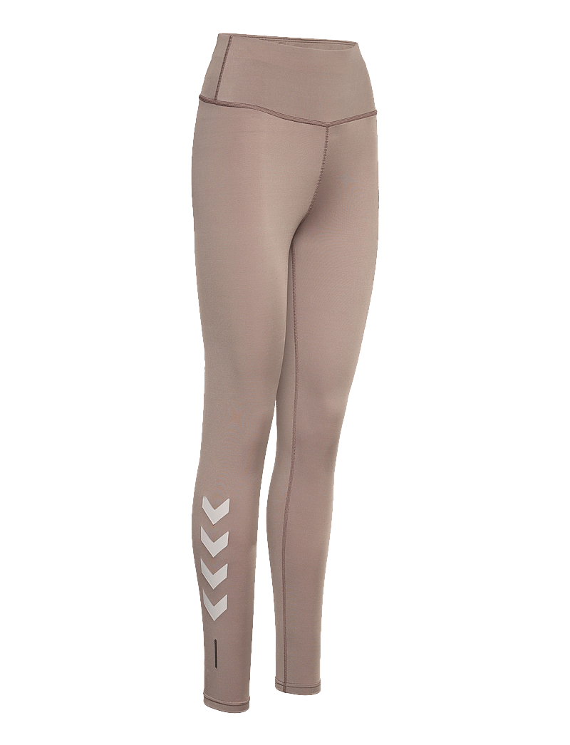 Hummel - hmlTE TOLA HIGH WAIST TIGHTS - volledige lengte - driftwood - 4