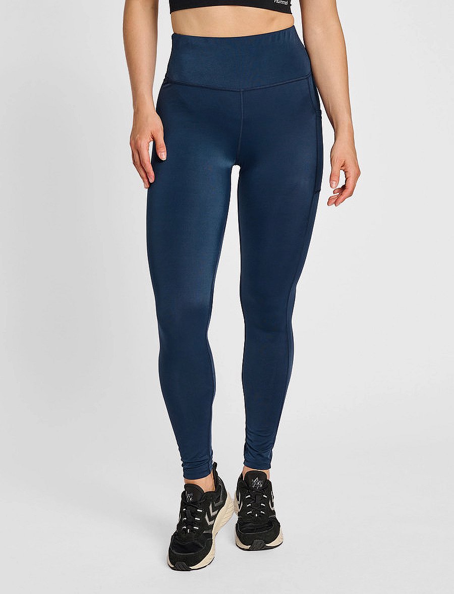Hummel - hmlTE TOLA HIGH WAIST TIGHTS - collants d'entraînement - insignia blue - 0