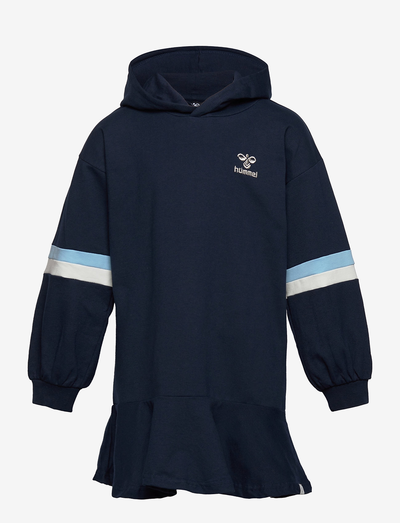 Hummel - hmlBEVERLY HOODIE DRESS - long-sleeved casual dresses - black iris - 0